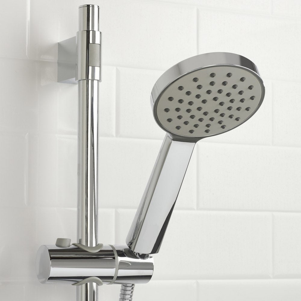 Bristan Onza Thermostatic Exposed Shower Valve with Riser Kit in Chrome Shower Handset