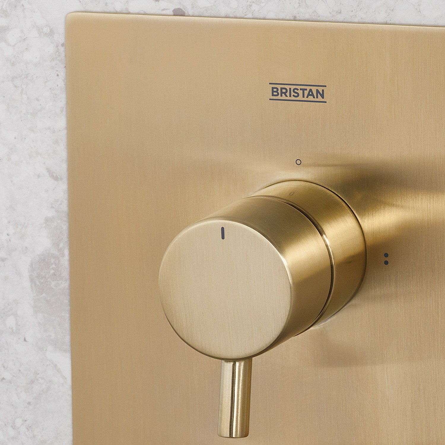 Bristan Prism Concealed Shower Pack with Fixed Head and Handset in Brushed Brass lifestyle 2