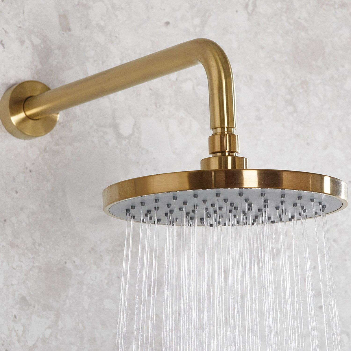 Bristan Prism Concealed Shower Pack with Fixed Head and Handset in Brushed Brass lifestyle 3