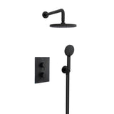 Bristan Prism Concealed Shower Pack with Fixed Head and Handset in Matt Black