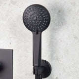 Bristan Prism Concealed Shower Pack with Fixed Head and Handset in Matt Black lifestyle 3