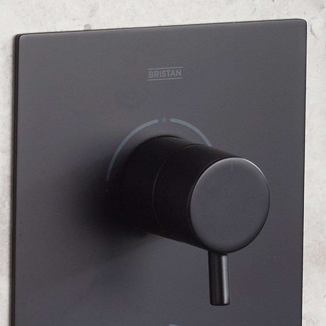 Bristan Prism Concealed Shower Pack with Fixed Head and Handset in Matt Black lifestyle 4