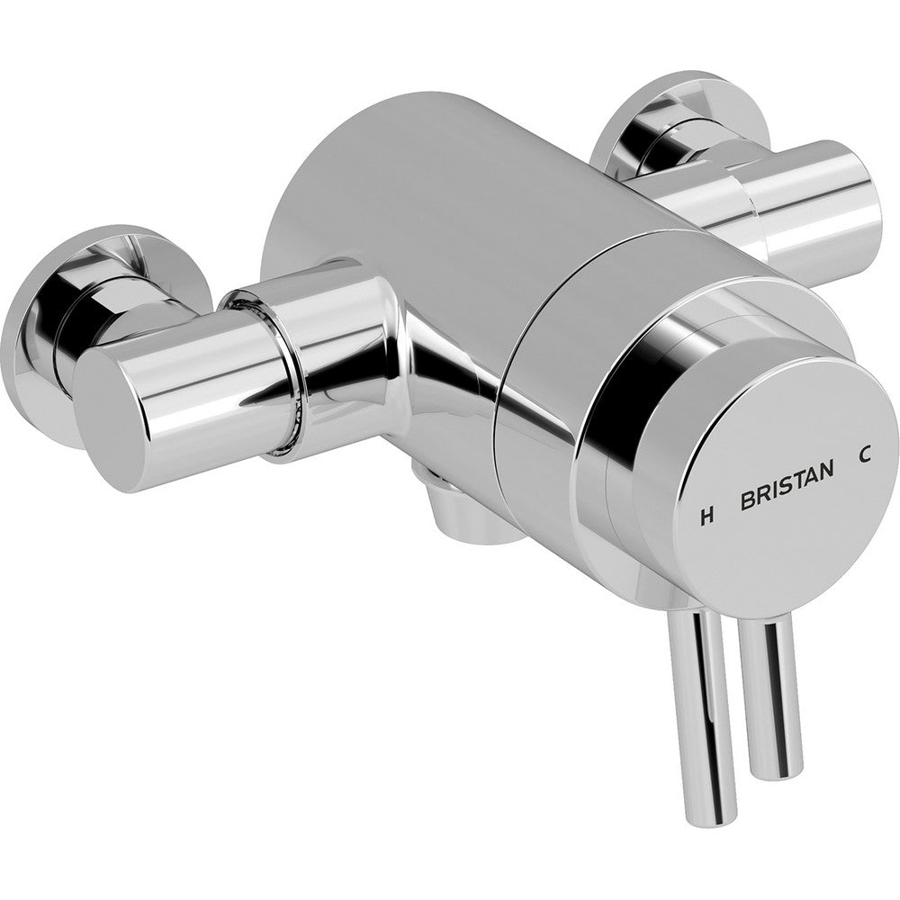 PM2CSHXVOC Bristan Prism Exposed Concentric Bottom Outlet Chrome Shower Valve