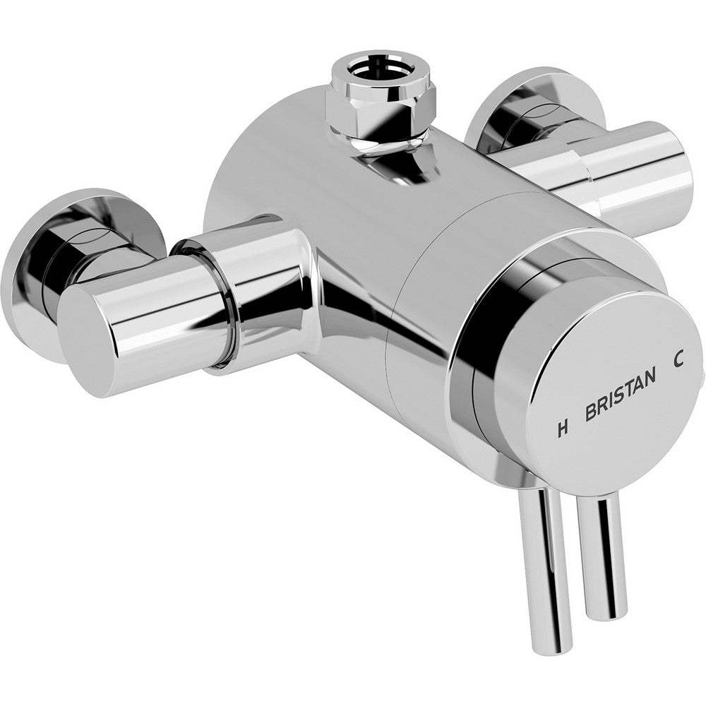 PM2CSHXTVOC Bristan Prism Exposed Concentric Top Outlet Chrome Shower Valve
