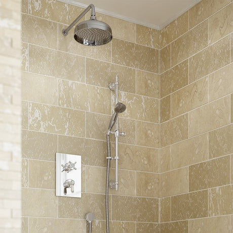 Bristan Renaissance Chrome Recessed Dual Control Shower Pack Lifestyle