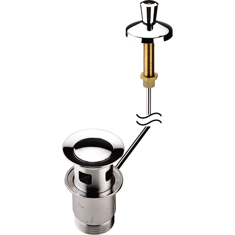 WBASIN13C Bristan Round Chrome Slotted Pop Up Basin Waste