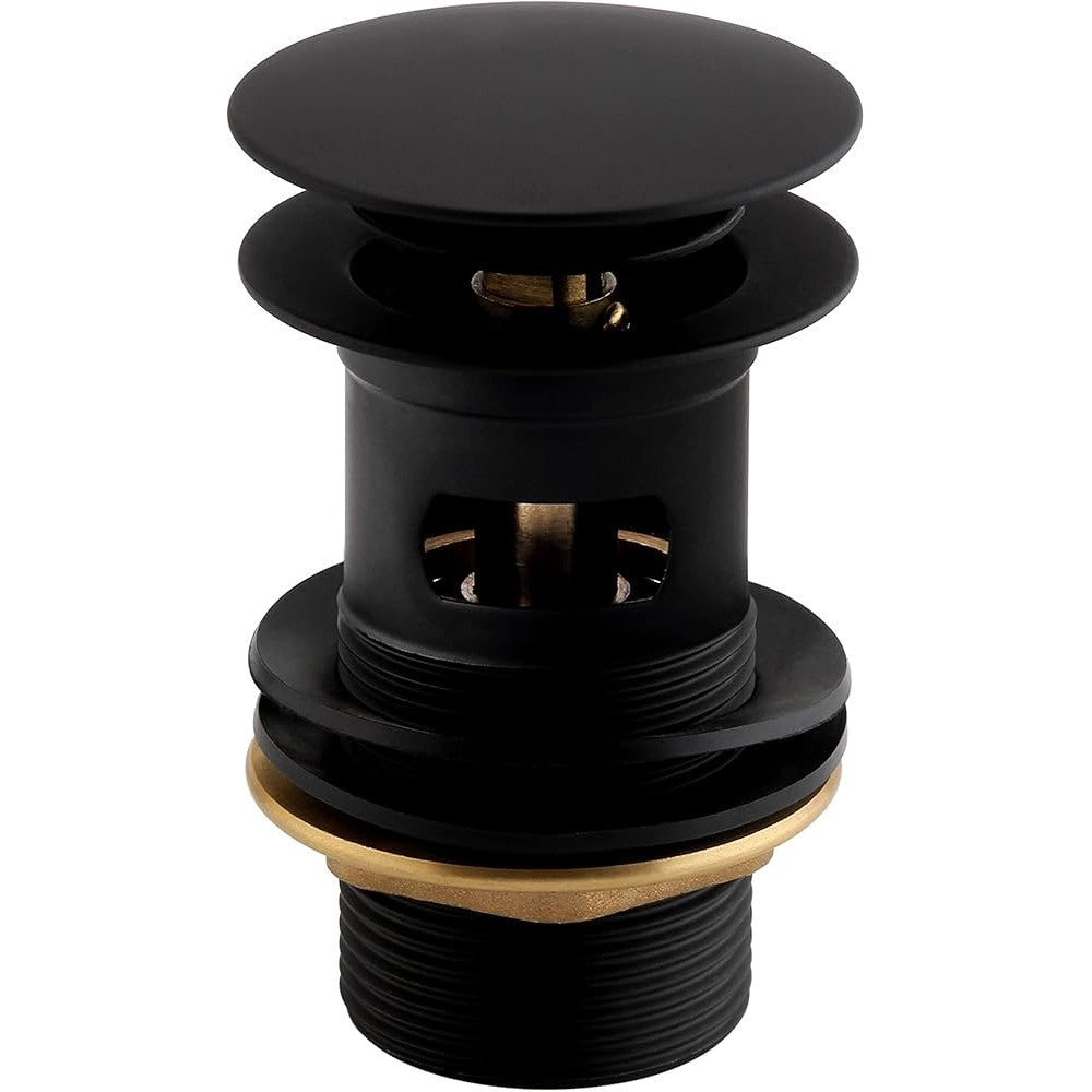 WBASIN04BLK Bristan Round Slotted Clicker Basin Waste in Black