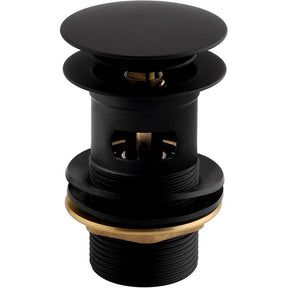 WBASIN04BLK Bristan Round Slotted Clicker Basin Waste in Black