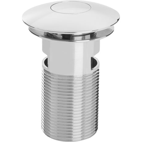 WBASIN08C Bristan Round Slotted Push Basin Waste in Chrome