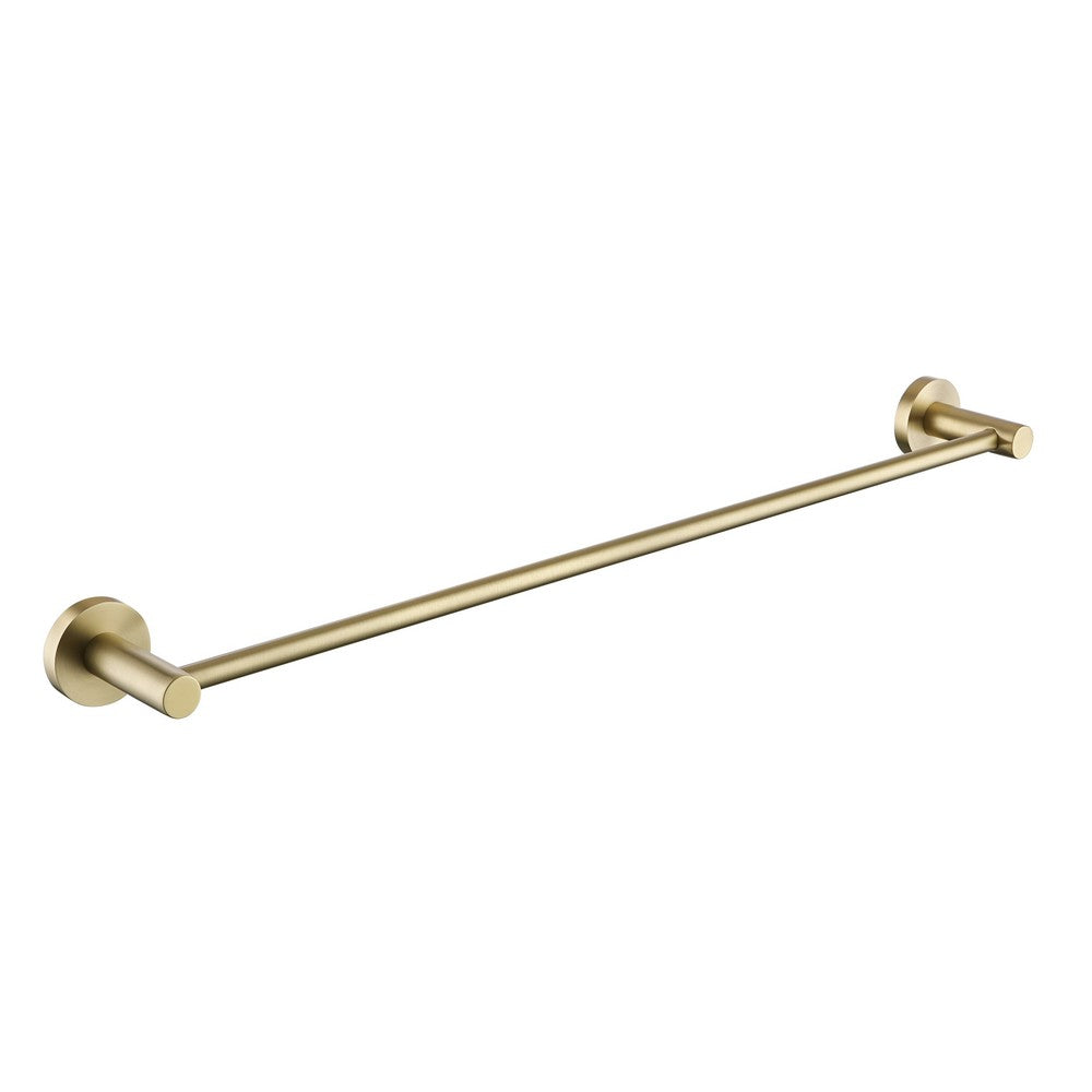 Bristan Round Towel Rail in Brushed Brass