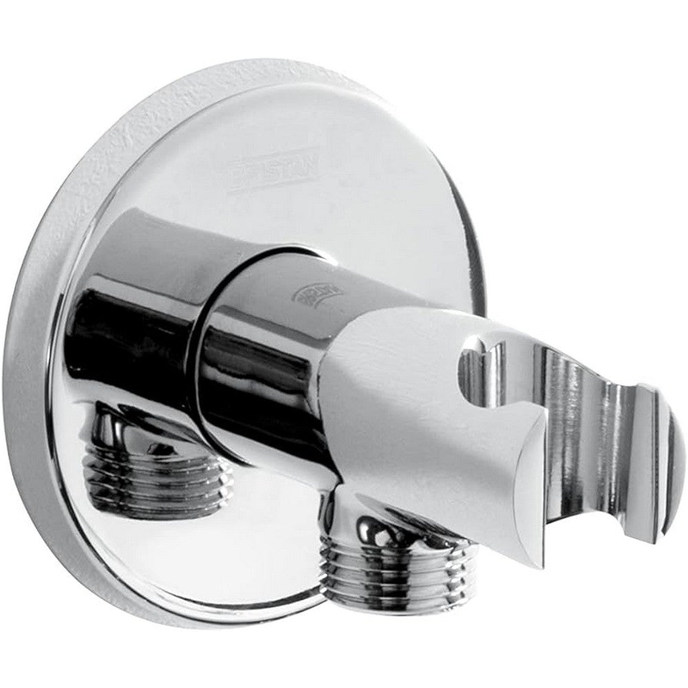 Bristan Round Wall Outlet with Handset Holder in Chrome