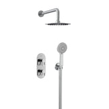 Bristan Saffron Concealed Dual Control Two Outlet Shower Pack in Chrome