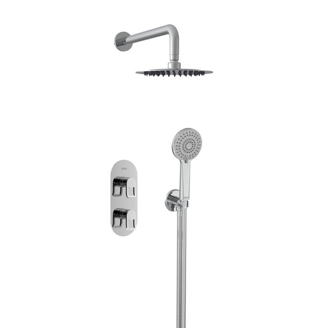 Bristan Saffron Concealed Dual Control Two Outlet Shower Pack in Chrome