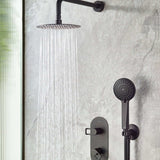 Bristan Saffron Concealed Dual Control Two Outlet Shower Pack in Matt Black lifestyle