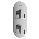 SAFSHCDIVC Bristan Saffron Concealed Thermostatic Two Outlet Shower Valve