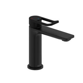 SAFESBASBLK Bristan Saffron Eco Start Basin Mixer with Clicker Waste in Black