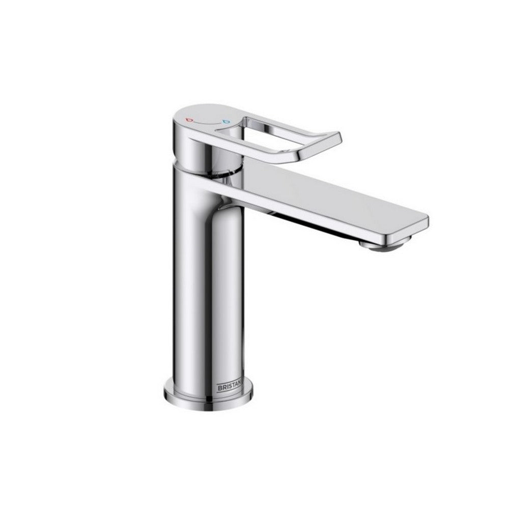 Bristan Saffron Eco Start Basin Mixer with Clicker Waste in Chrome