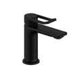 SAFESSMBASBLK Bristan Saffron Eco Start Small Basin Mixer with Clicker Waste in Black