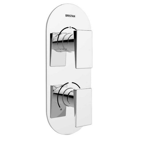 SAISHCDIVC Bristan Sail Recessed Thermostatic Dual Control Shower Valve with Diverter