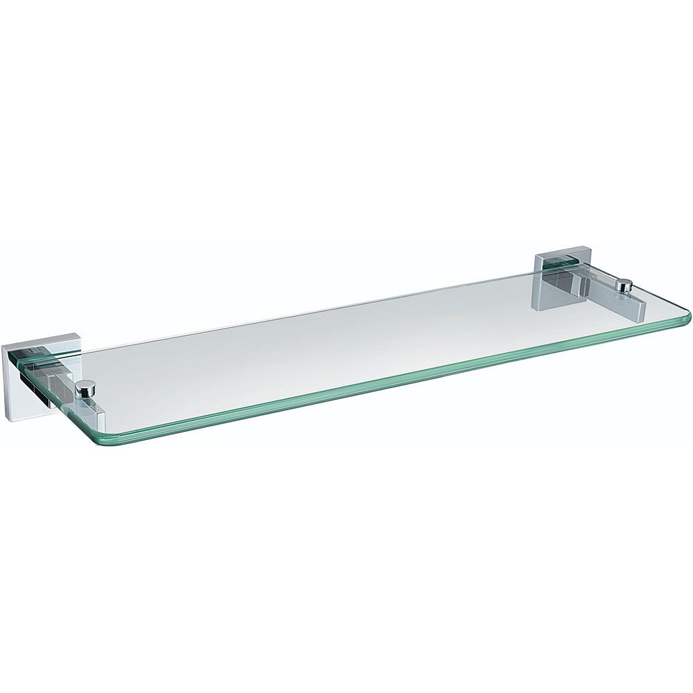 SQSHELFC Bristan Square Glass Shelf in Chrome