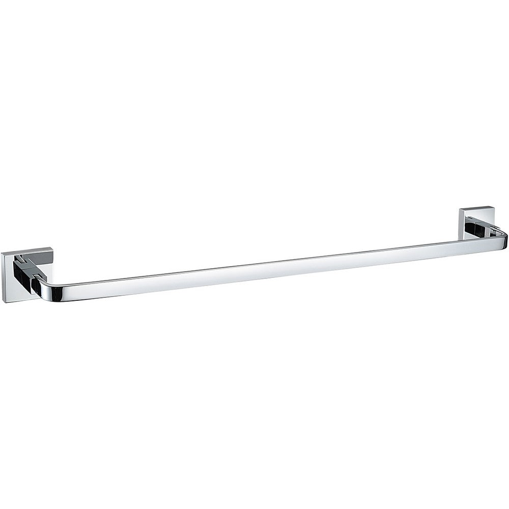 SQRAILC Bristan Square Single Towel Rail in Chrome