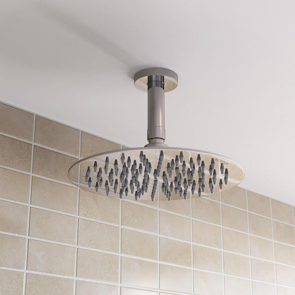 Bristan Stainless Steel Slimline 200mm Round Fixed Shower Head lifestyle