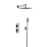 Bristan Tangram Concealed Dual Control Two Outlet Shower Pack in Chrome