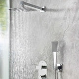 Bristan Tangram Concealed Dual Control Two Outlet Shower Pack in Chrome lifestyle 1
