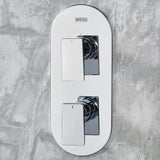 Bristan Tangram Concealed Dual Control Two Outlet Shower Pack in Chrome lifestyle 3