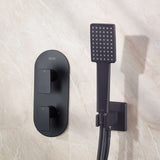 Bristan Tangram Concealed Dual Control Two Outlet Shower Pack in Matt Black lifestyle 1