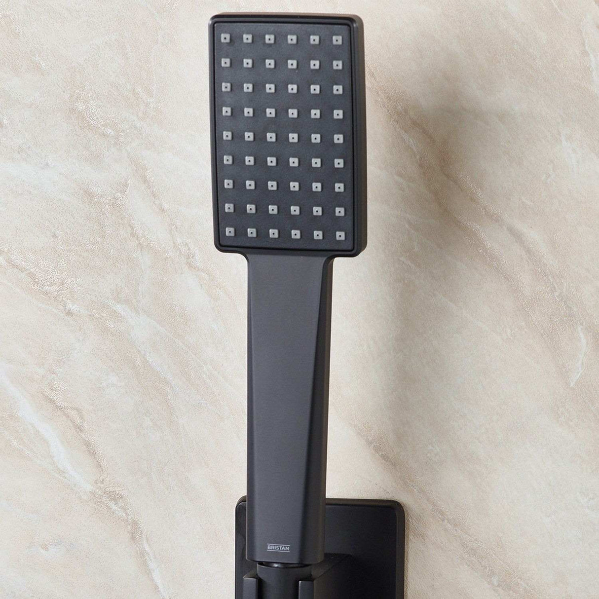 Bristan Tangram Concealed Dual Control Two Outlet Shower Pack in Matt Black lifestyle 3