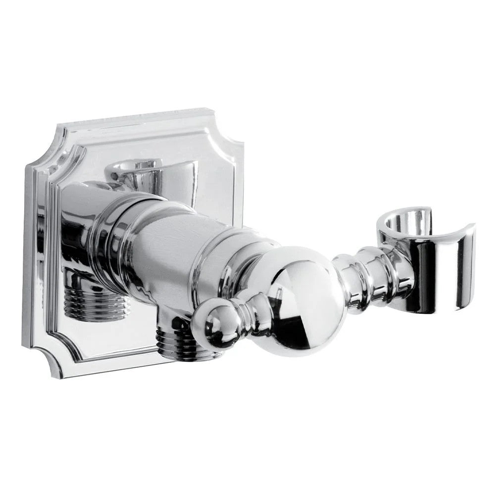 TDWOSQHH04C Bristan Traditional Square Wall Outlet with Handset Holder