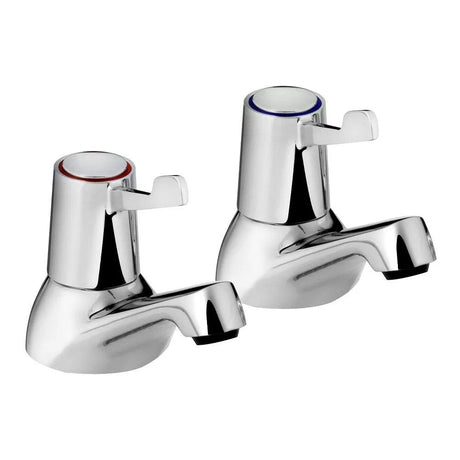 Bristan Value Lever Basin Taps With 3-Inch Lever Handles