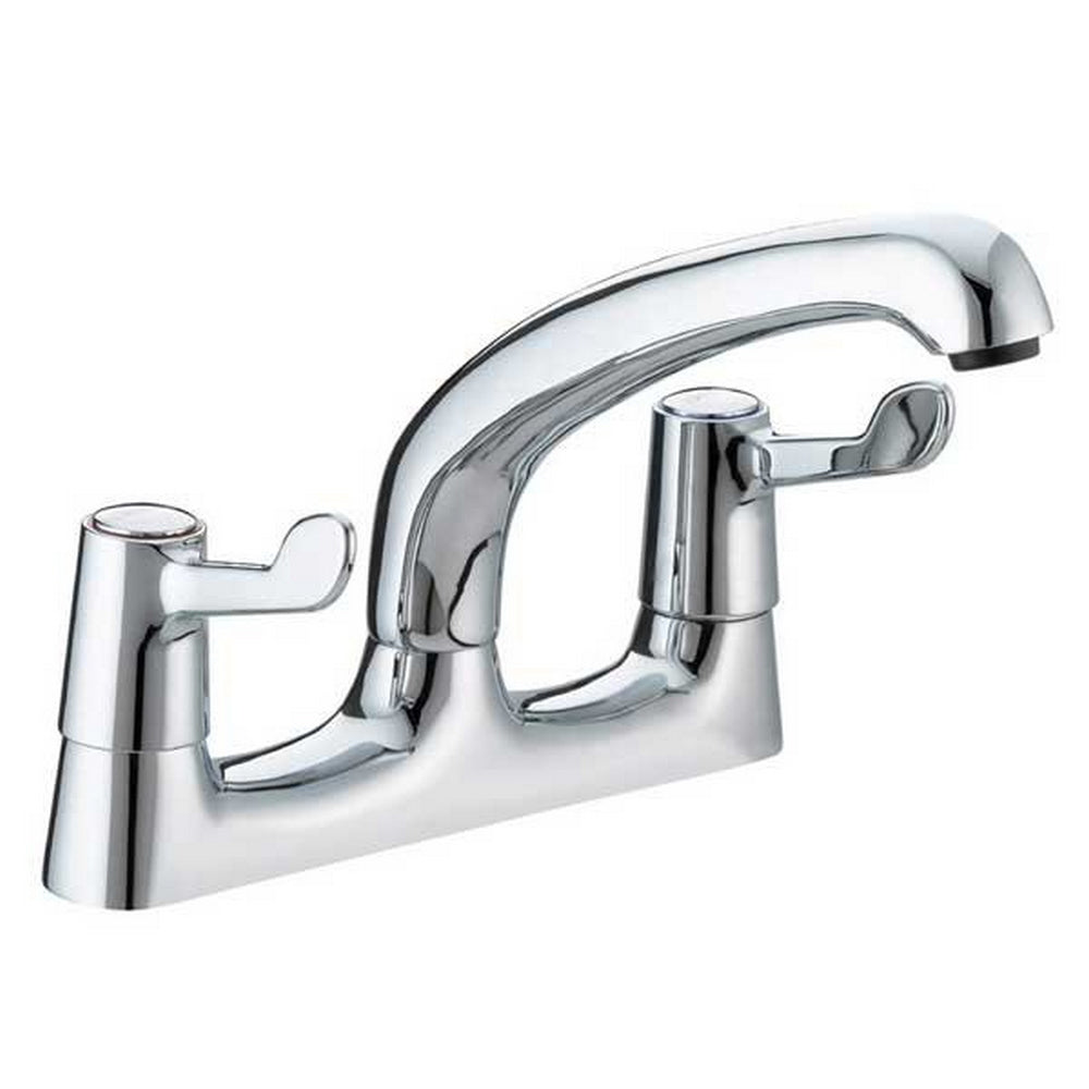 Bristan Value Lever Deck Sink Mixer With Ceramic Disc Valves in Chrome