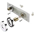 WMNT11C Bristan Wall Mounted Fixing Kit in Chrome