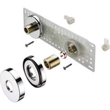 WMNT11C Bristan Wall Mounted Fixing Kit in Chrome