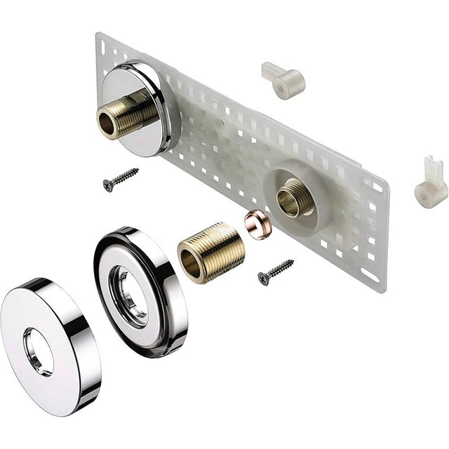 WMNT11C Bristan Wall Mounted Fixing Kit in Chrome