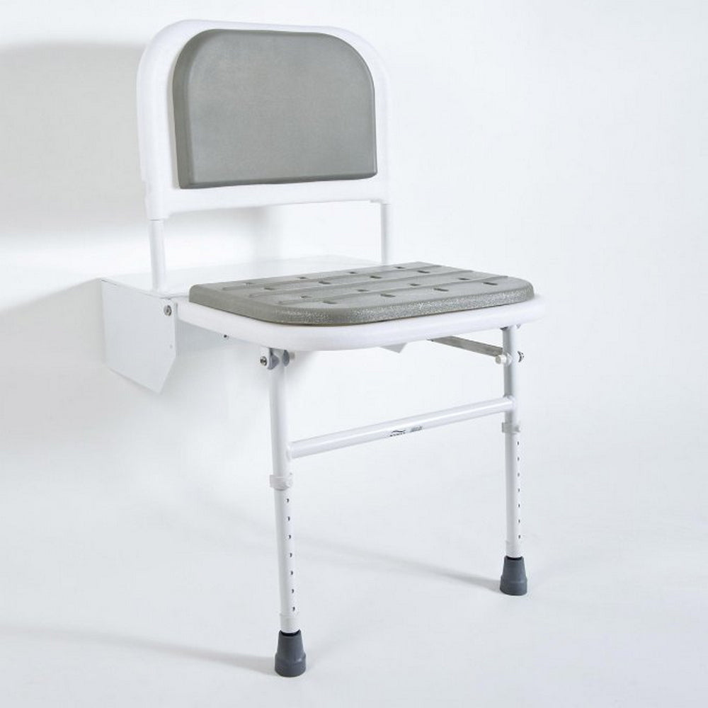 Bristan White DocM Aluminium Shower Seat with Legs