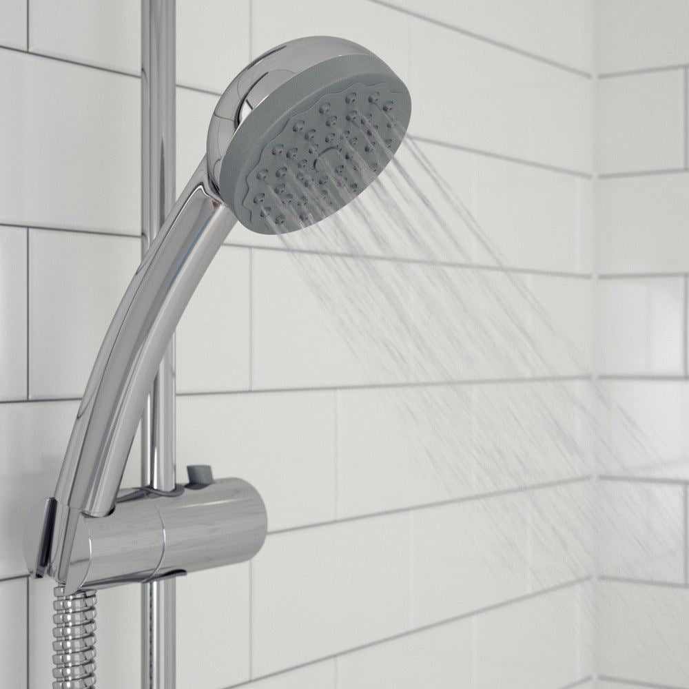 Bristan Zing Thermostatic Exposed Mixer Shower with Standard Connections Handset