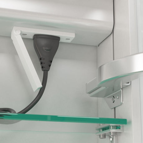 Eastbrook Caldini 600 x 700mm LED Two Door Mirrored Cabinet