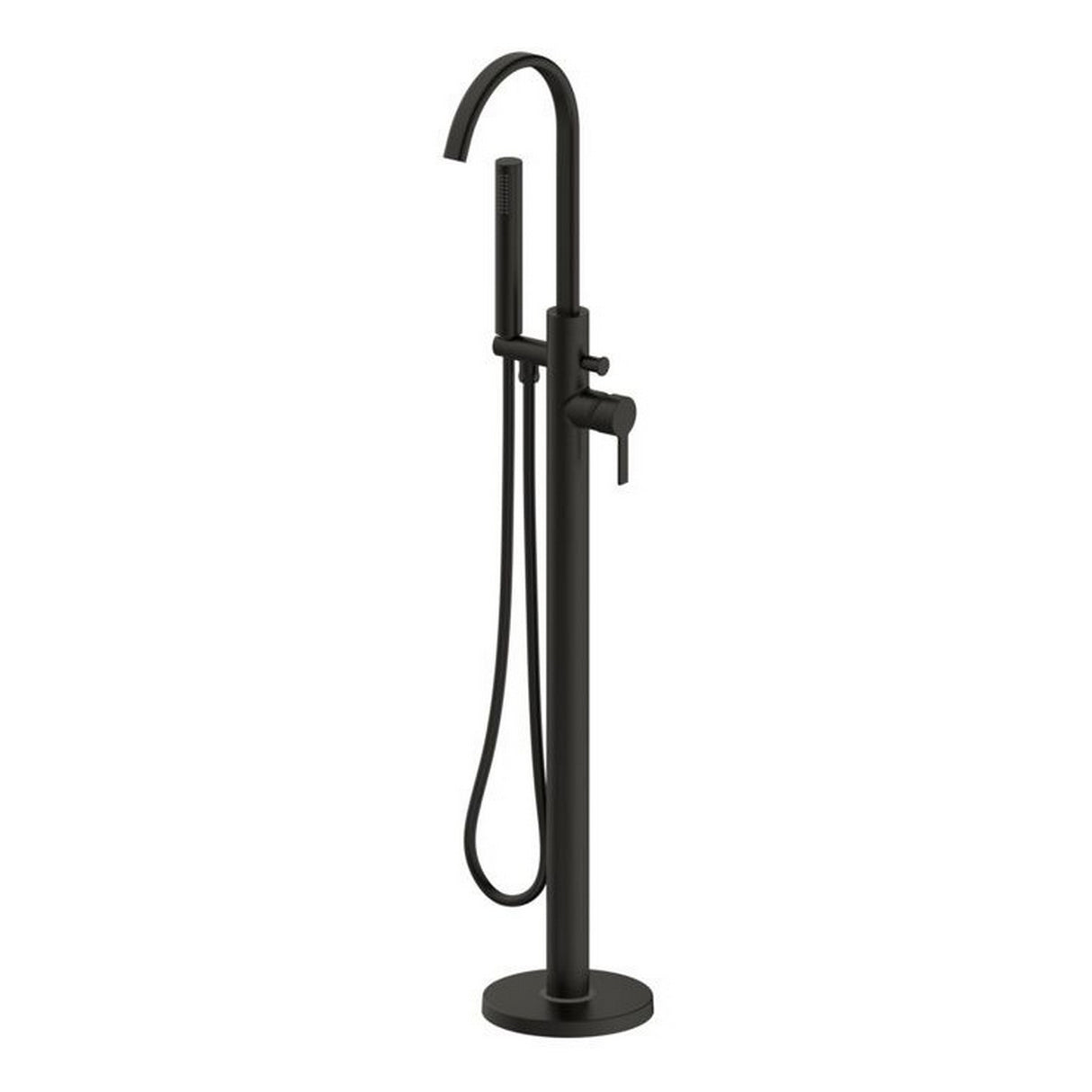 Calvarra Arlow Floor Standing Bath Shower Mixer in Black