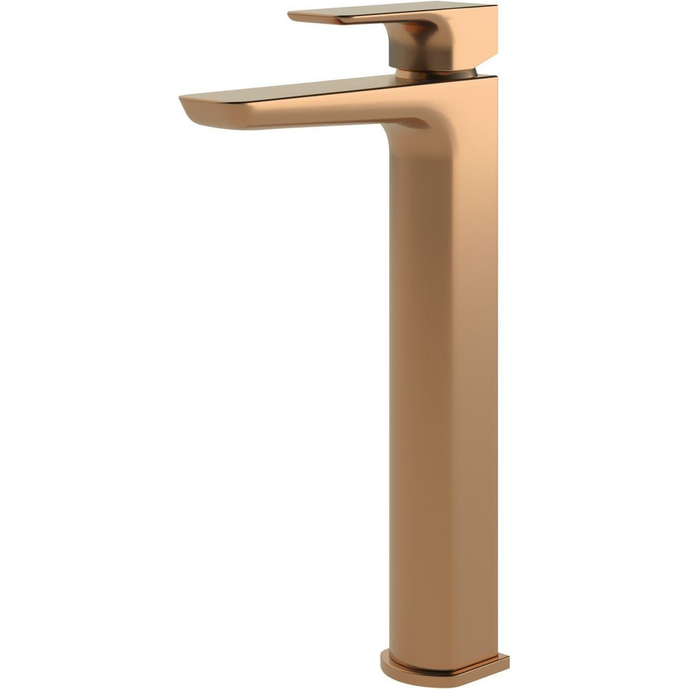 Calvarra Brenton Tall Basin Mixer with Waste in Brushed Bronze