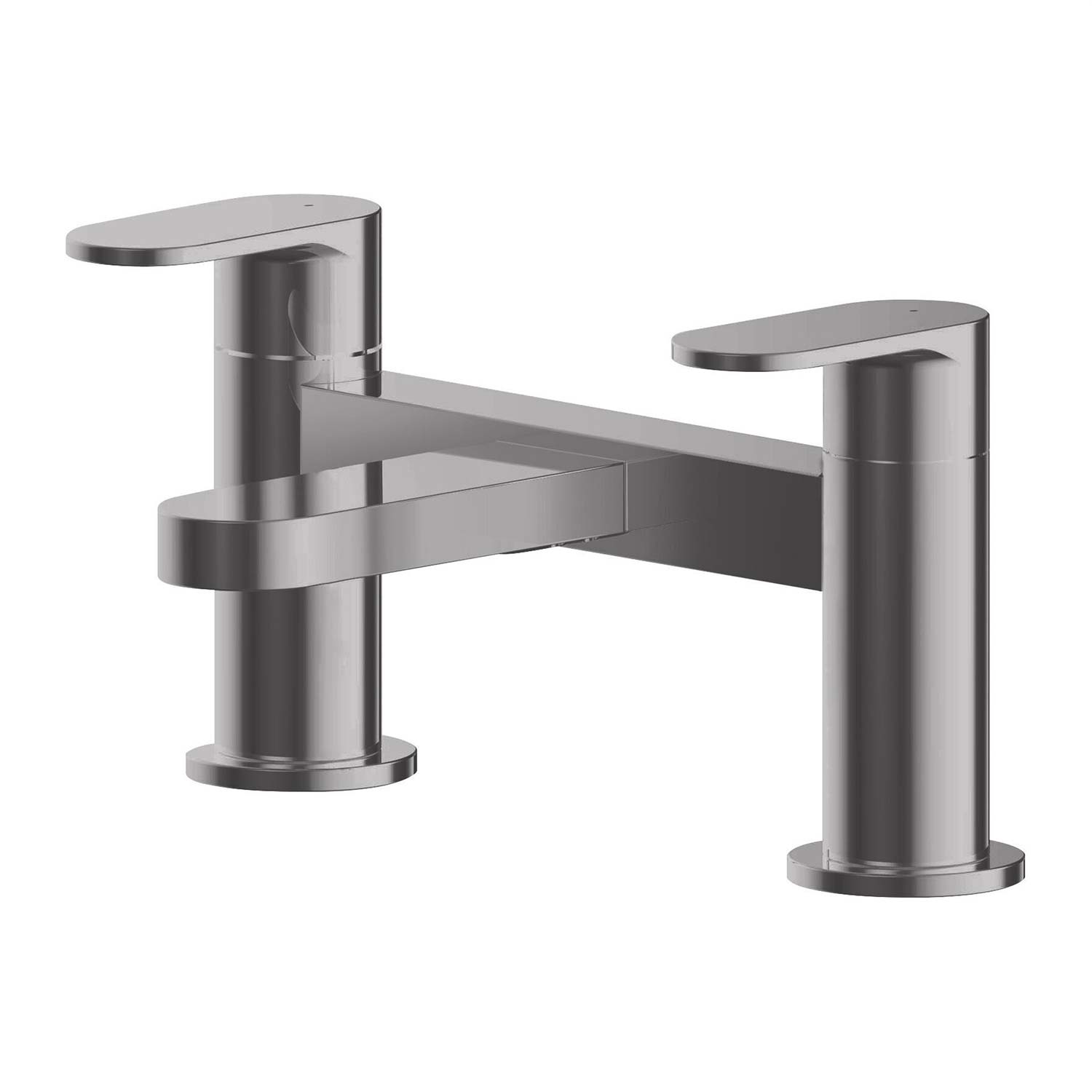 Calvarra Brindle Bath Filler in Brushed Pewter