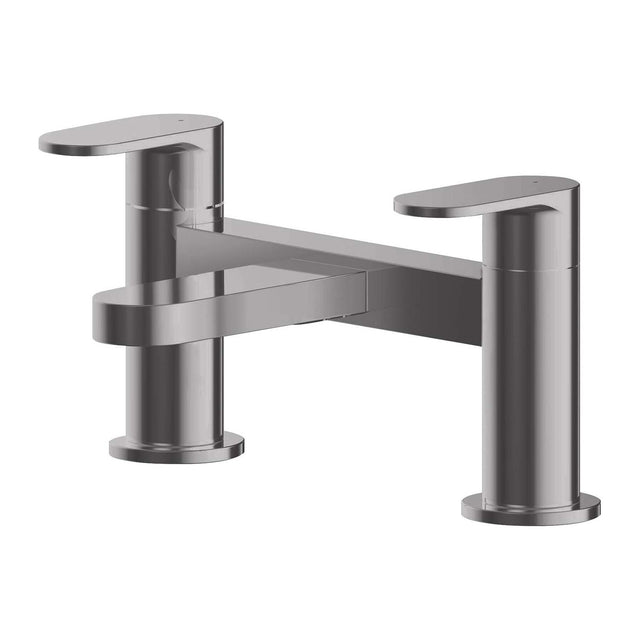 Calvarra Brindle Bath Filler in Brushed Pewter