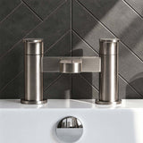 Calvarra Brindle Bath Filler in Brushed Pewter lifestyle 2