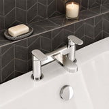 Calvarra Brindle Bath Filler in Chrome lifestyle