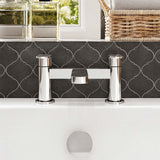 Calvarra Brindle Bath Filler in Chrome lifestyle 2