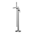 Calvarra Brindle Freestanding Bath Shower Mixer in Chrome