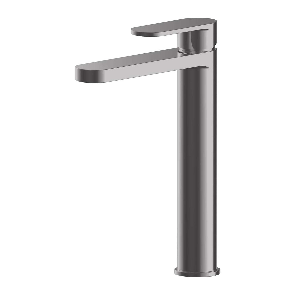 Calvarra Brindle High Rise Mono Basin Mixer in Brushed Pewter
