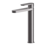 Calvarra Brindle High Rise Mono Basin Mixer in Brushed Pewter